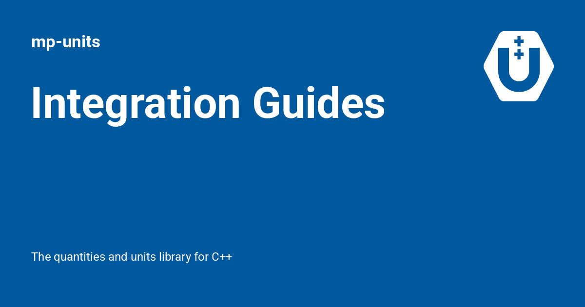 Integration Guides - mp-units